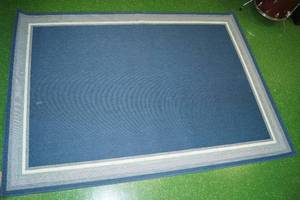 lot 132 image: Blue Area Rug - Possibly IndoorOutdoor