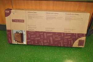 lot 177 image: NEW Sauder 4 Drawer Chest