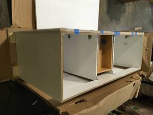 lot 13 image: DARIA 80 DOUBLE BATHROOM VANITY - WHITE (good) review pictures