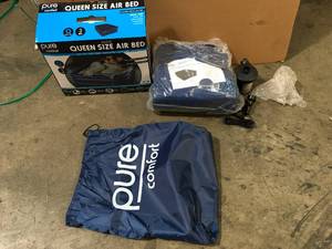 lot 14 image: Pure Comfort Queen Size Raised Air Mattress (good condition)