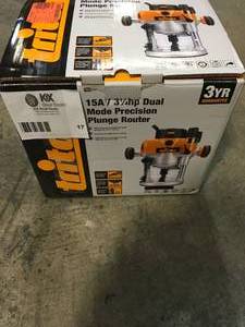 lot 17 image: Triton 110-Volt 3.25 HP Precision Dual Mode Router with Plunge (new) review pictures