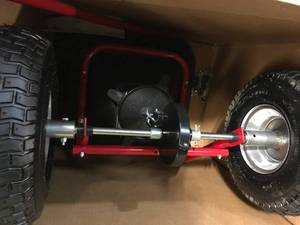 lot 41 image: Everbilt 130 lbs. Tow Broadcast Spreader (new)