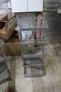 lot 410 image: Wire Shelving Display 5-tier