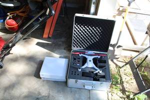 lot 458 image: 360 QX GoPro Compatible Drone  with Hard Side Case, Spare Parts