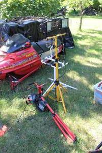 lot 289 image: Lot of (3) Work Lights with Stands