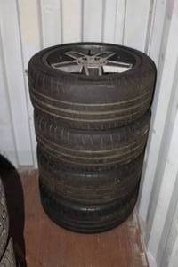 lot 308 image: Lot of (4) Michelin Pilot Super Sport P24540ZR18 97Y Tires on TSW 18 5-lug Rims