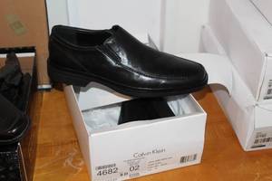 lot 341 image: Calvin Klein Babe Mens Dress Calf Shoes Black 9M (in original box)