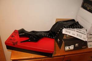 lot 348 image: Delight Womens High Heel Boots (in original box)
