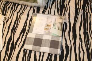 lot 351 image: Threshold Light-Filtering Caf Tier Curtain Set (in original packaging)