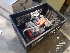 lot 439 image: ATI Lightning Charger 12VDC Gas Powered Battery Charger  Jump Starter