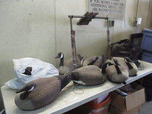 Decoys and shooting rest