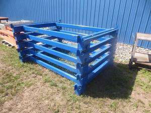 Rolling Caster Carts Blue
