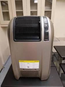 lot 10 image: MSRP $120 Lasko Digital Cyclonic Ceramic Movable Air Heater -&nbspSpace-saving design can be placed at the wall - Great Working Condition