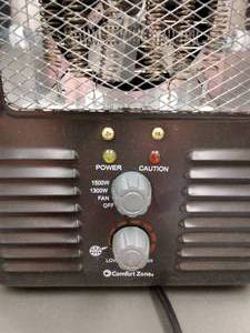 lot 11 image: Comfort Zone CZ798 Multi-Purpose Utility Heater Fan - Great Working Condition