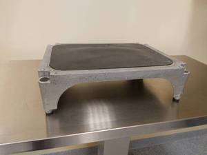 lot 20 image: MSRP $250 Per Step Stool Add-A-Unit Step-Stand- Cast Aluminum Step Stool Stacks and stays in place conserves floor space when stored, Its light - 8 lbs. - 4 Available For Purchase In This Lot - Bidding Is For Each Step Stool
