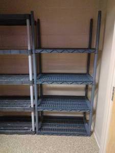 lot 37 image: Lot of 2 4-Shelf Storage Rack