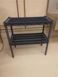 lot 49 image: Plastic 2 Tier Storage Rack