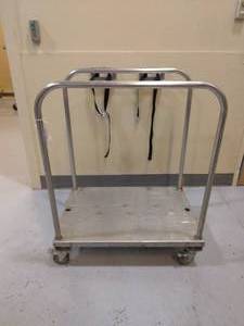 lot 78 image: Medium Steel Platform Transport Cart - Great Condition