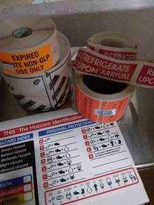 lot 92 image: Various Caution and Tapes Labels