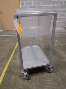 lot 100 image: Mobile Steel Large Lexon Tub Carrier Transport Cart - Great Condition Comes with Tub & Lid