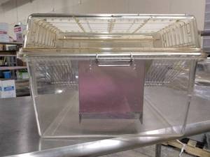 lot 106 image: WOW MSRP $500 Each This Lot Includes 10 (MSRP $5000) Multi-species Rodent Caging Systems(1 Of These Are Picture But You Will Receive 10 Of These) WNalgene Bottom, Sectioned Wire Top & Microisolator Reusable Filtered Top - Excellent Condition