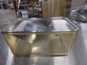 lot 107 image: Selling On Ebay Used $50 Each Lot Includes 10 Of The Multi-species Mouse Size Caging System (1 Of These Are Picture But You Will Receive 10 Of These) Which Includes Nalgene Box Bottom & Sectioned Wire Top - Great Condition