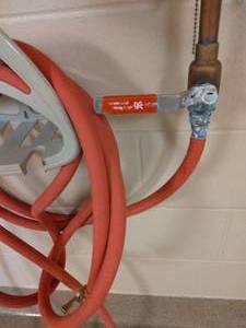 lot 122 image: Industrial Water Hose - Wall Mount Holder Not Included