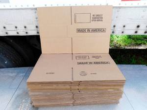 lot 19 image: Lot of 30 Made In America Corrugated Shipping Boxes