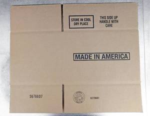 lot 24 image: Lot of 20 Made In America Corrugated Shipping Boxes