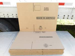 lot 57 image: Lot of 20 Made In America Corrugated Shipping Boxes