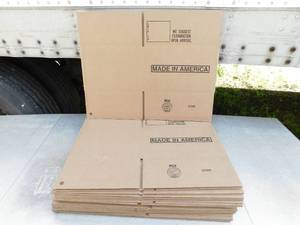 lot 65 image: Lot of 16 Made In America Corrugated Shipping Boxes