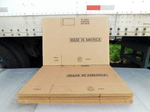 lot 75 image: Lot of 11 Made In America Corrugated Shipping Boxes