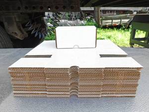 lot 119 image: Lot of 33 Corrugated White Mailing Boxes
