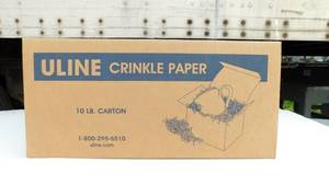 lot 172 image: Case of Uline Purple Crinkle Paper