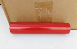 lot 136 image: Case of 50 Uline Red Shipping Tubes With End Caps