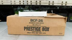 lot 193 image: Lot of 80 Prestige Box Corporation Business CardGift Boxes