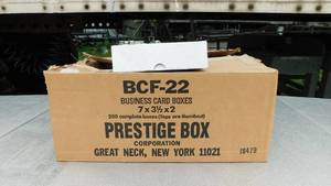 lot 194 image: Lot of 100 Prestige Box Corporation Business CardGift Boxes