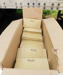 lot 205 image: Case of Jiffy #00 Padded Mailers - Open Case