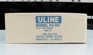 lot 217 image: Case of 1000 Uline 2 Mil Industrial Poly Bags