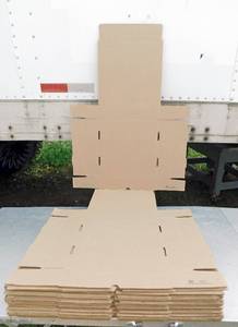 lot 228 image: Lot of 39 Uline Kraft Literature Mailer Boxes