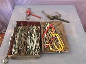Chain Binders, Garage Hooks & Other Shop Items