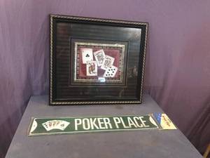 Poker Artwork & Metal Sign