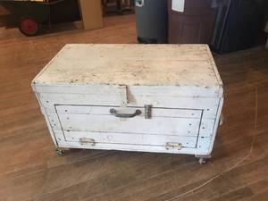 Rolling Wood Chest