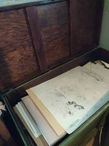 Green Chest with Contents