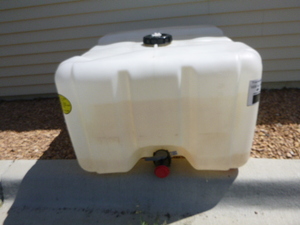 Water Container with Control Valve