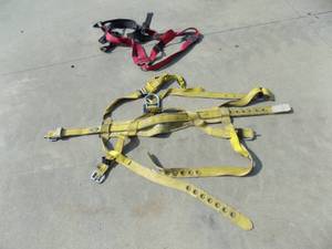 lot 15 image: 2 Safety Harness Red-MSAYellow-Miller