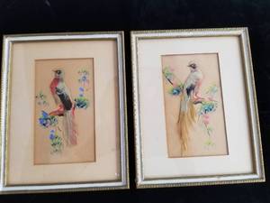 lot 46 image: Vintage Feather Art
