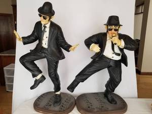 lot 48 image: Dancing Blues Brothers Statues
