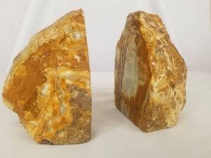 lot 3 image: Stone Bookends