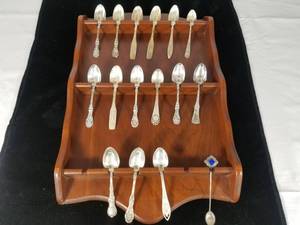 lot 36 image: Vintage Sterling Spoons